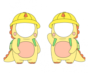 공룡 합성이미지 (2인용)