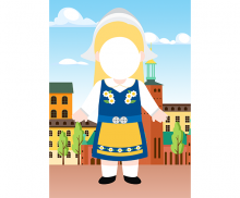 스웨덴 배경 합성이미지