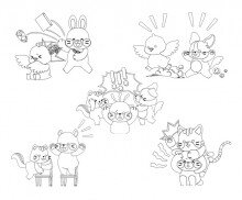 유아 부정상황(동물)색칠 모음