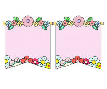 [개별도안] 꽃 가랜드