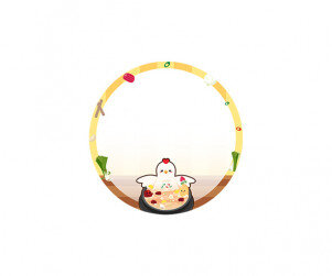 복날 삼계탕 라벨