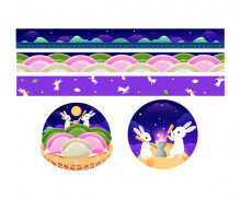 달토끼 송편 띠지라벨