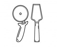 롤러칼과 스패츄라 도안