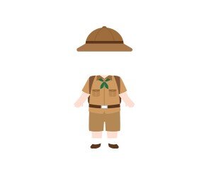 탐험하는 아이 합성이미지 (남아)