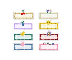 모눈종이 이름표