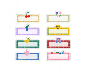 모눈종이 이름표