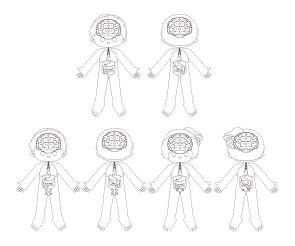 사람 몸속 기관(전신)색칠 모음