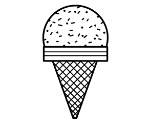 [색칠용] 소프트콘 아이스크림
