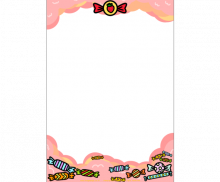 사탕 구름 테두리