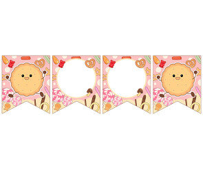 [개별도안] 신나는 과자파티 가랜드