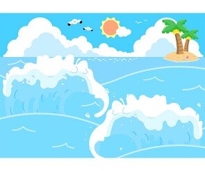 여름 바다 배경