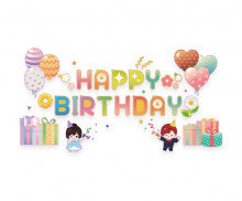 HAPPY BIRTHDAY 레터링