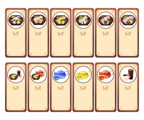 송편 가게 개별 메뉴판(문구없음)