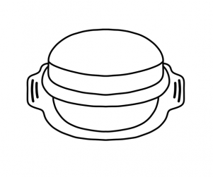 [색칠용]삼계탕 만들기 뚝배기