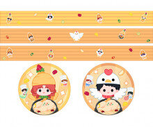 복날 띠지 라벨