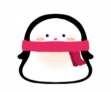 목도리 한 펭귄