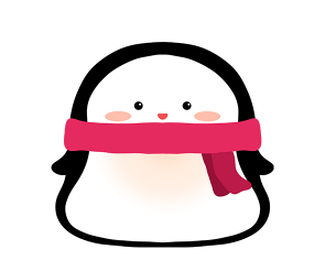 목도리 한 펭귄