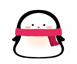 목도리 한 펭귄