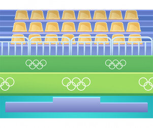 올림픽 시상식 배경