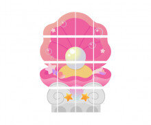 분홍 조개 포토존 만들기