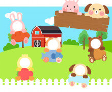 [개별도안] 동물농장 출석판