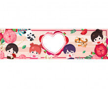 엄마 아빠 사랑해요 가로 배너(문구없음)