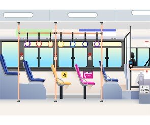 버스 안 배경
