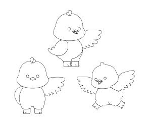 병아리 색칠 모음