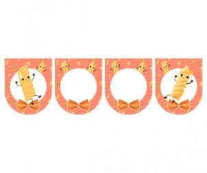 [개별도안] 파스타 놀이 가랜드