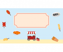 분식 가게 배경