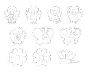 가을 코스모스 색칠 모음