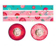 카네이션 합성 띠지 라벨