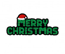 MERRY CHRISTMAS 트리 토퍼