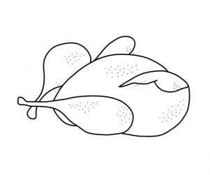 [색칠용]삼계탕 만들기 닭 