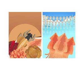 건어물 가게 포스터(문구없음)