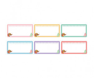 스케치북 이름표