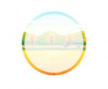 가을 논밭 라벨