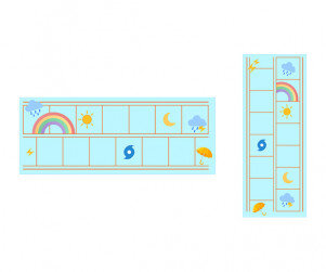 여름에 만나는 날씨 원고지 레터링(문구없음)