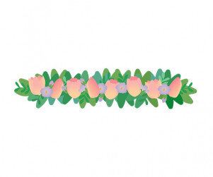 튤립,자스민 꽃 장식