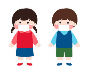 마스크 쓴 아이