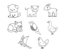 동물 색칠 모음
