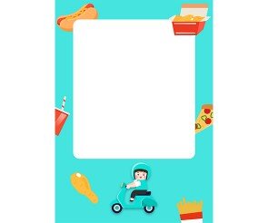 배달 포장 POP (문구없음)