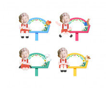 아이들 푯말 합성 이름표