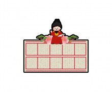 한글날 원고지 토퍼