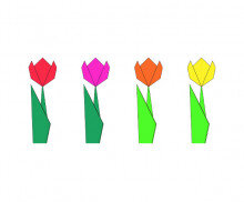 종이 튤립