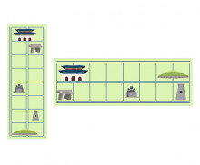 우리나라 유적지 탐험 원고지 레터링(문구없음)