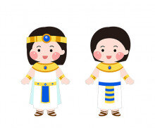 이집트 전통의상 입은 아이