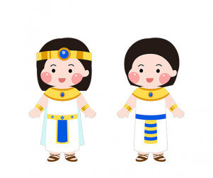 이집트 전통의상 입은 아이