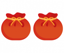 [개별도안] 새해 복 많이 받으세요 복주머니 가랜드