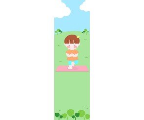 어린이 요가 배너(문구없음)